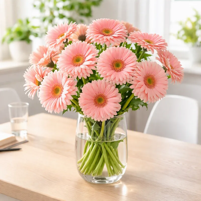 Gerbera – rosa – bilde 2