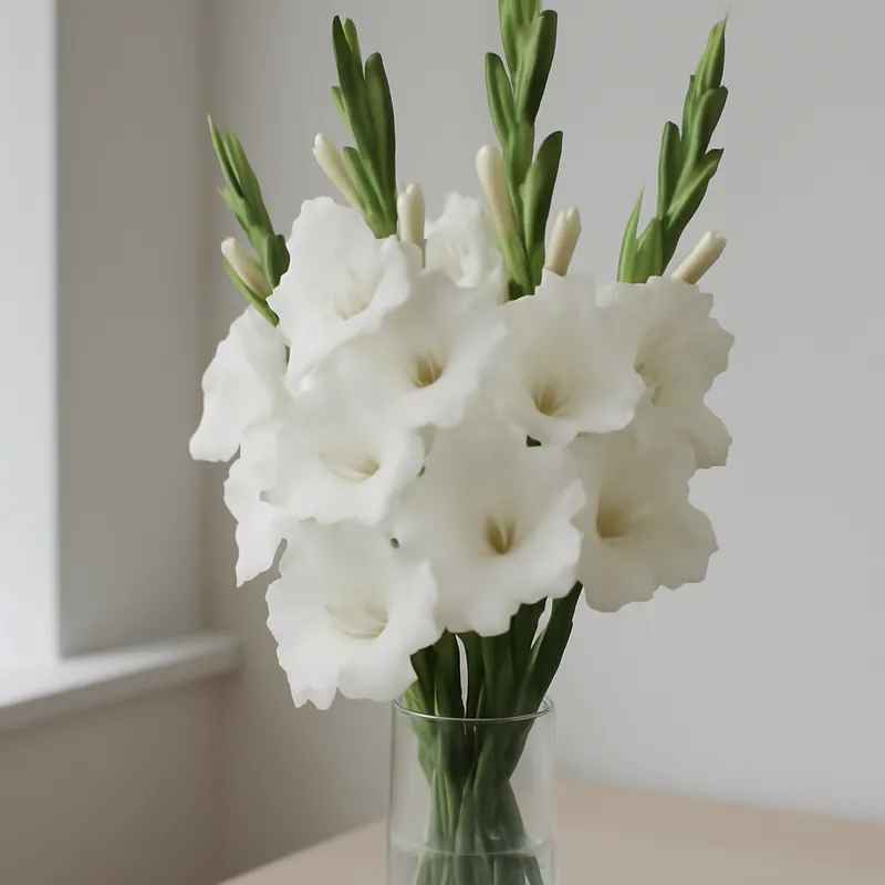 Gladiolus – hvit – bilde 3