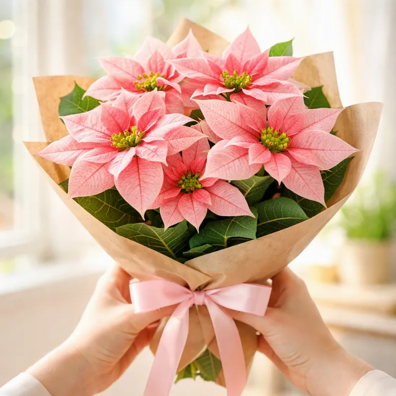 Julestjerne – rosa – bilde 3