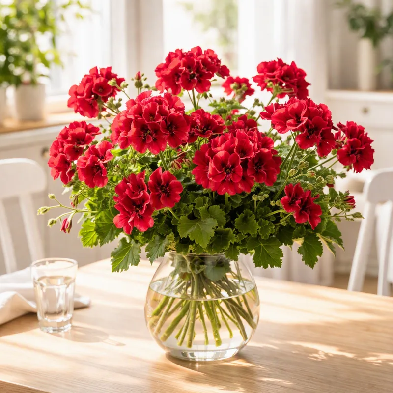 Pelargonia – rød – bilde 2