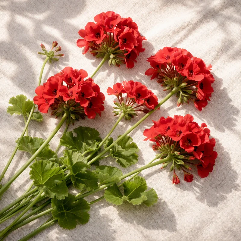 Pelargonia – rød – bilde 4