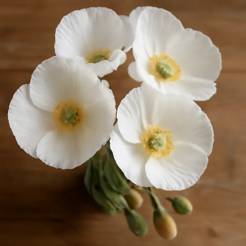 Valmue – hvit – bilde 3