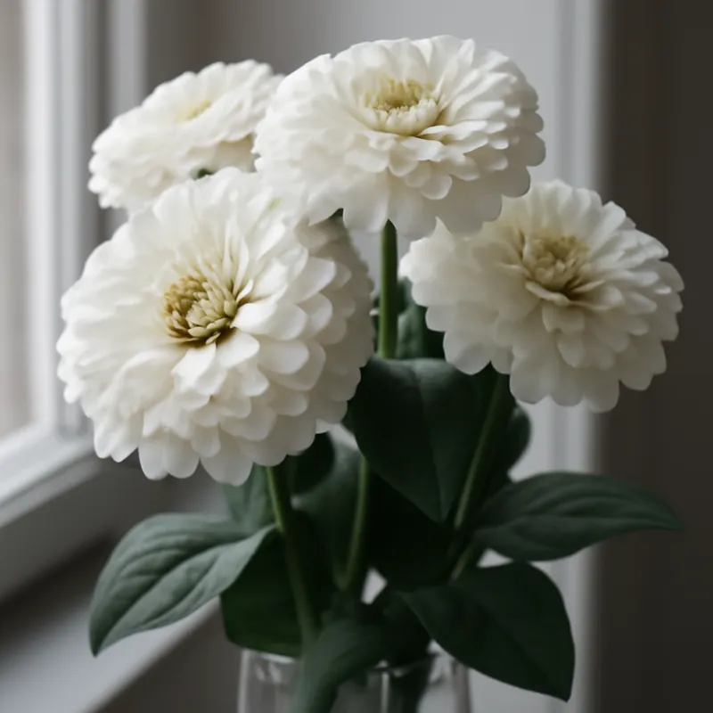 Zinnia – hvit – bilde 3